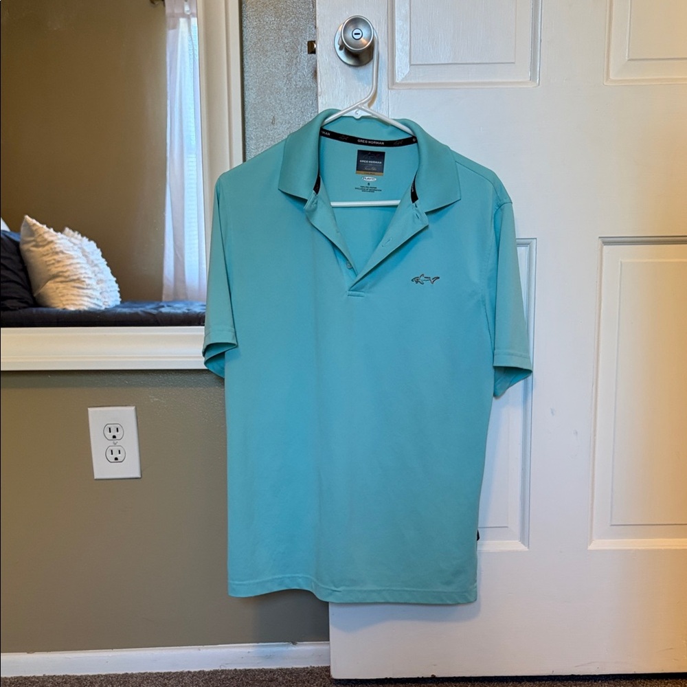 Greg Norman Collection for Tasso Elba Aqua Polo Shirt